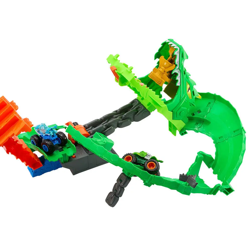 Coffre à jouets enfant Mattel Hot Wheels Monster Trucks Dragon Demolition