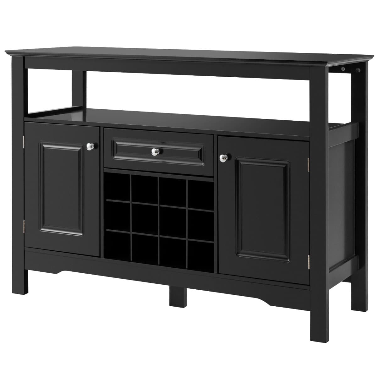 Buffet de Cuisine 1 Tiroir et 2 Armoires 117 x 40,5 x 82,5 CM (L x l x H) Meuble Rangement pour Sall