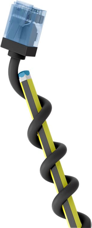 Goobay Câble patch ultra-flexible CAT 6A, fin, U/UTP, noir